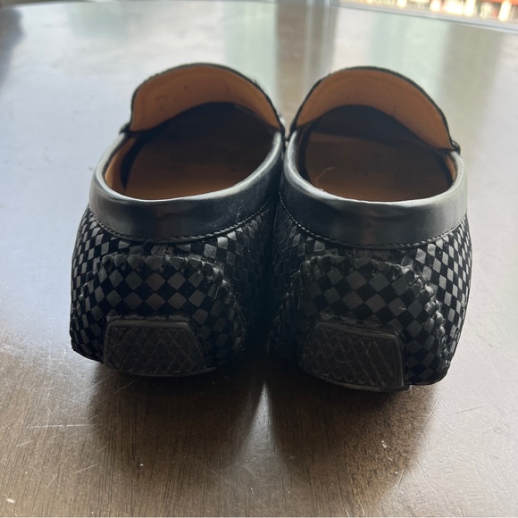 Gianni Checkered Faux Leather Loafers - Picture 3 of 7